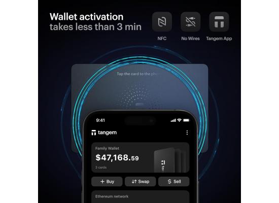 Tangem Secure hardware wallets, Pack of 2